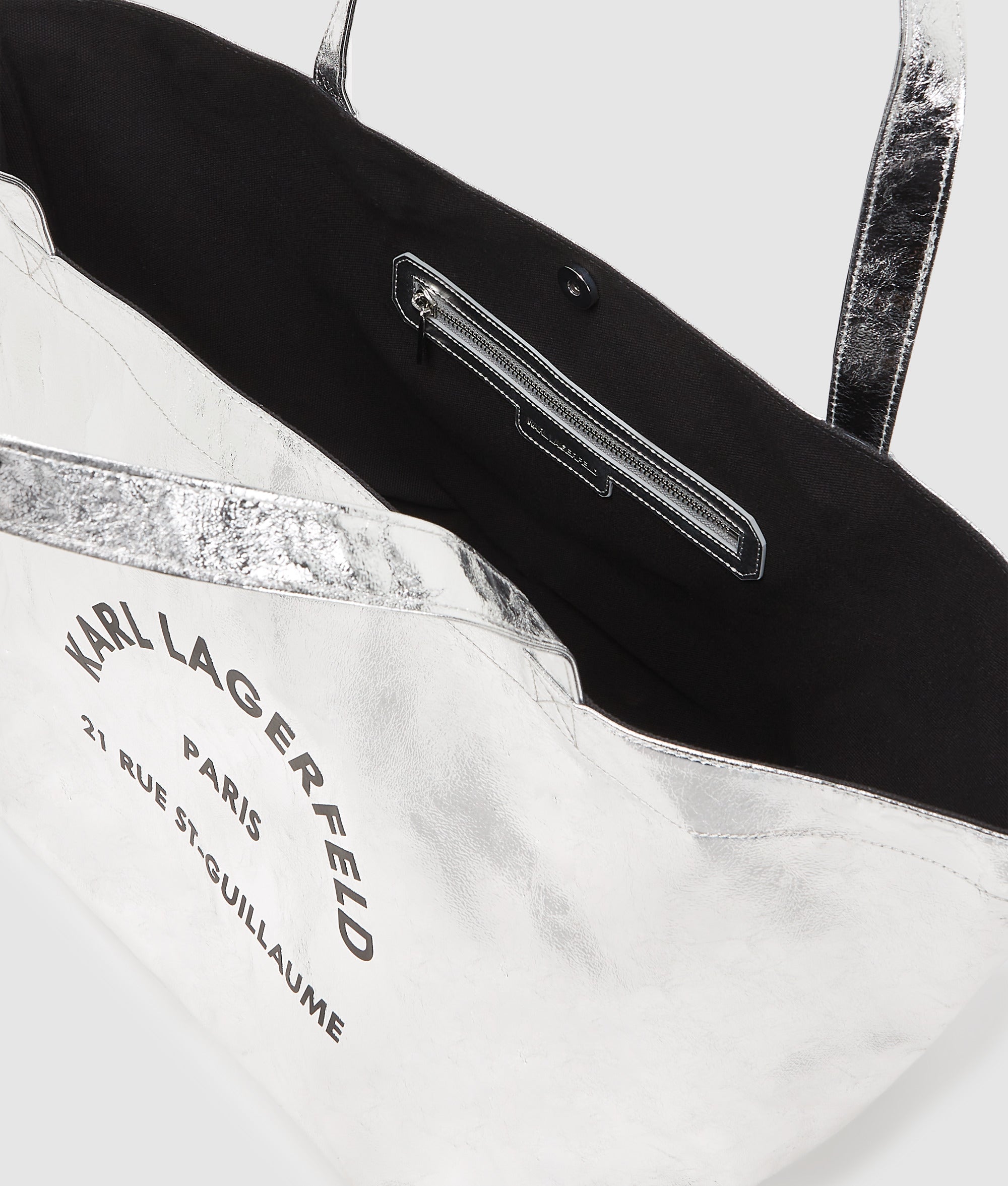 Rue St-Guillaume metallic shopper