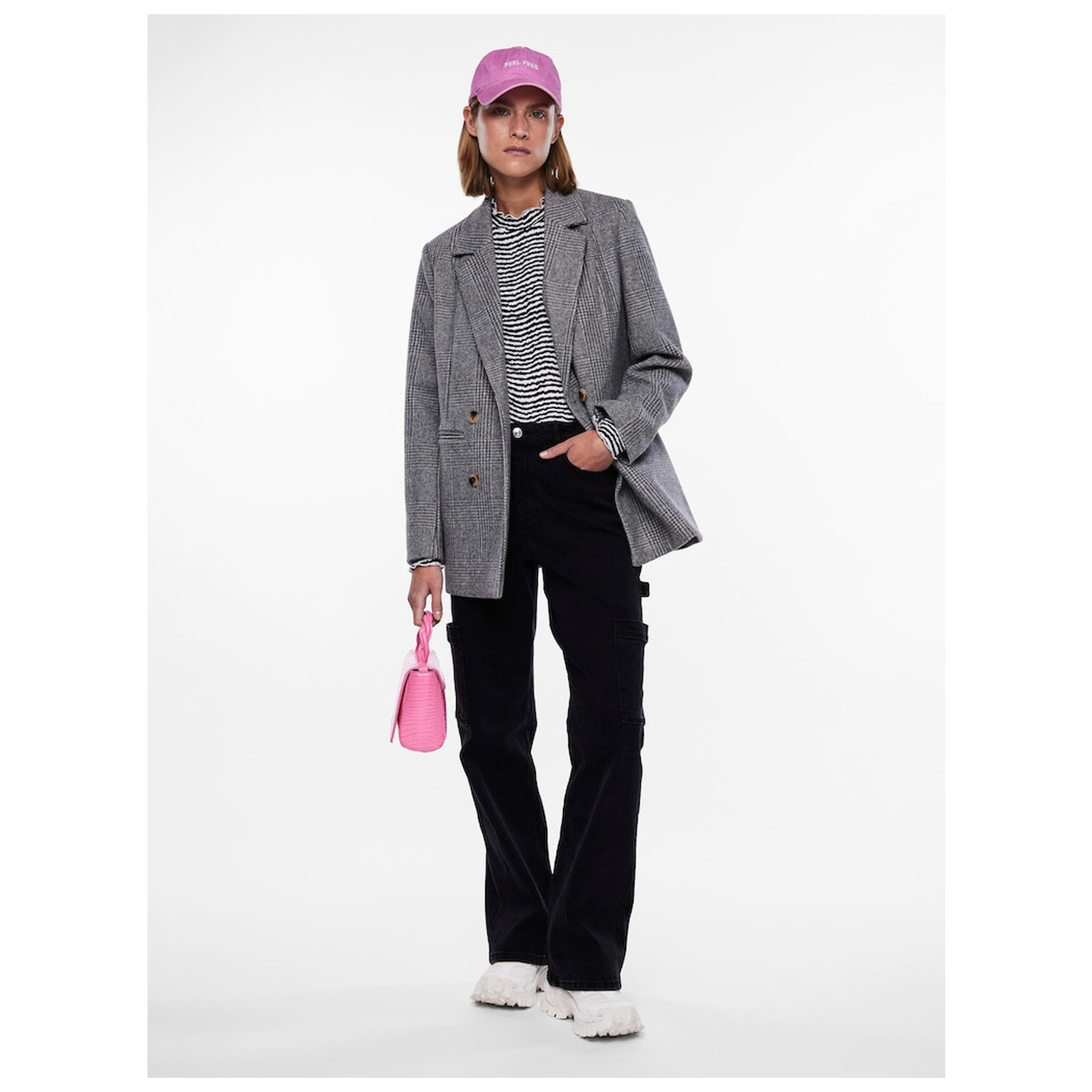 Pieces PCSESH LS T-NECK TOP BC
