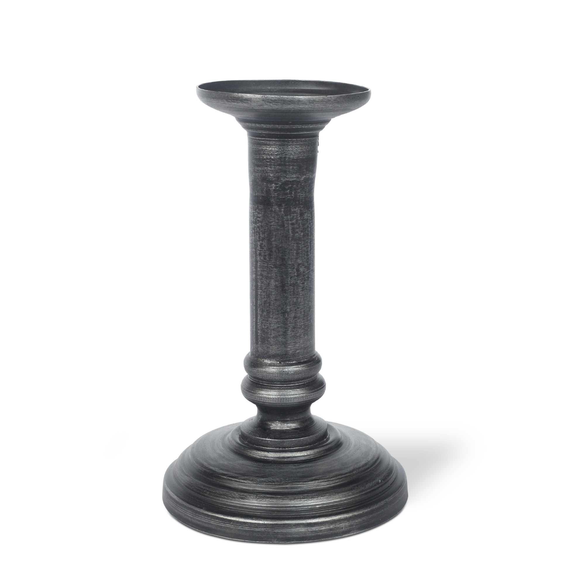 Kerzenständer aus Metall, antik-finish, Ø 8,5 cm, H 15 cm von fischer's lagerhaus