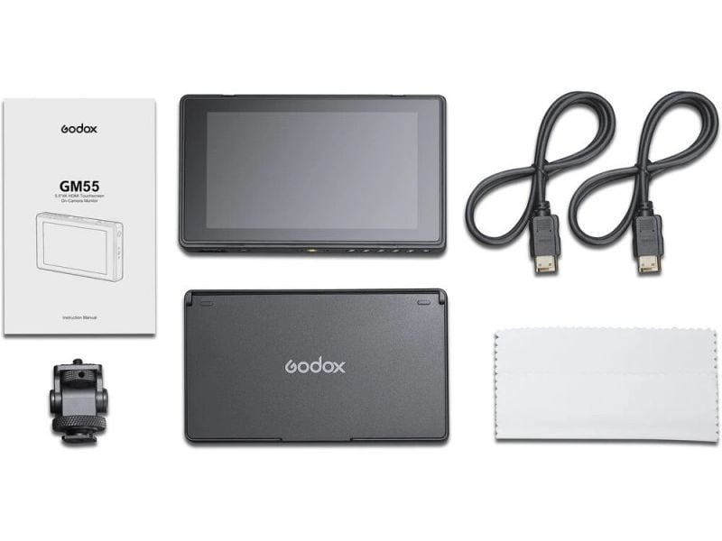 Godox Monitor GM55 4K HDMI Touchscreen Kameramonitor (5.5 Zoll, IPS)
