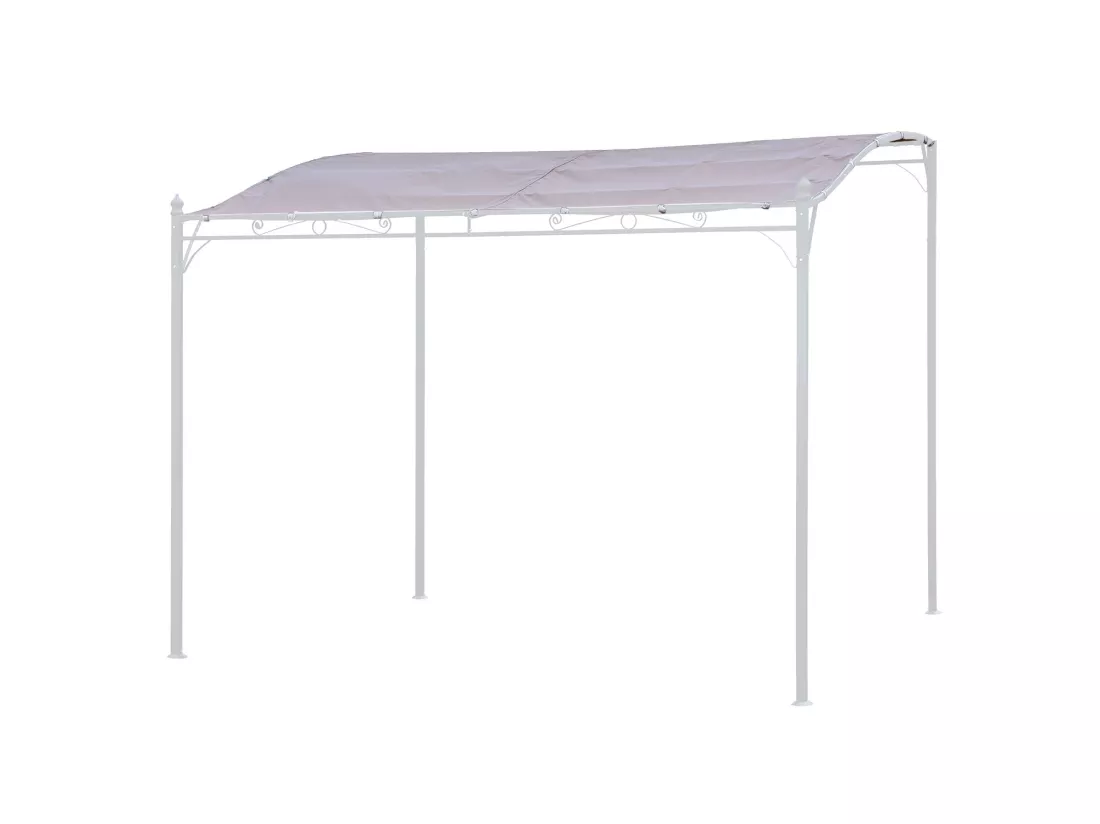 Toile pour pergola murale 3 × 2,5m NICE taupe - HAPPY GARDEN