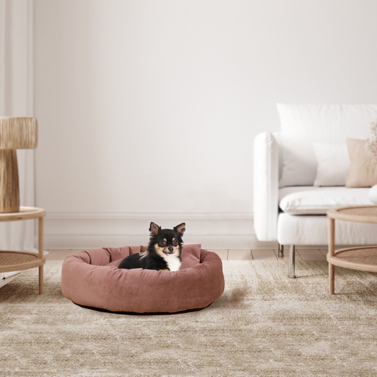 Rohrschneider ® Hundekissen inkl. Gratis-Beigabe, Kuschelhöhle 