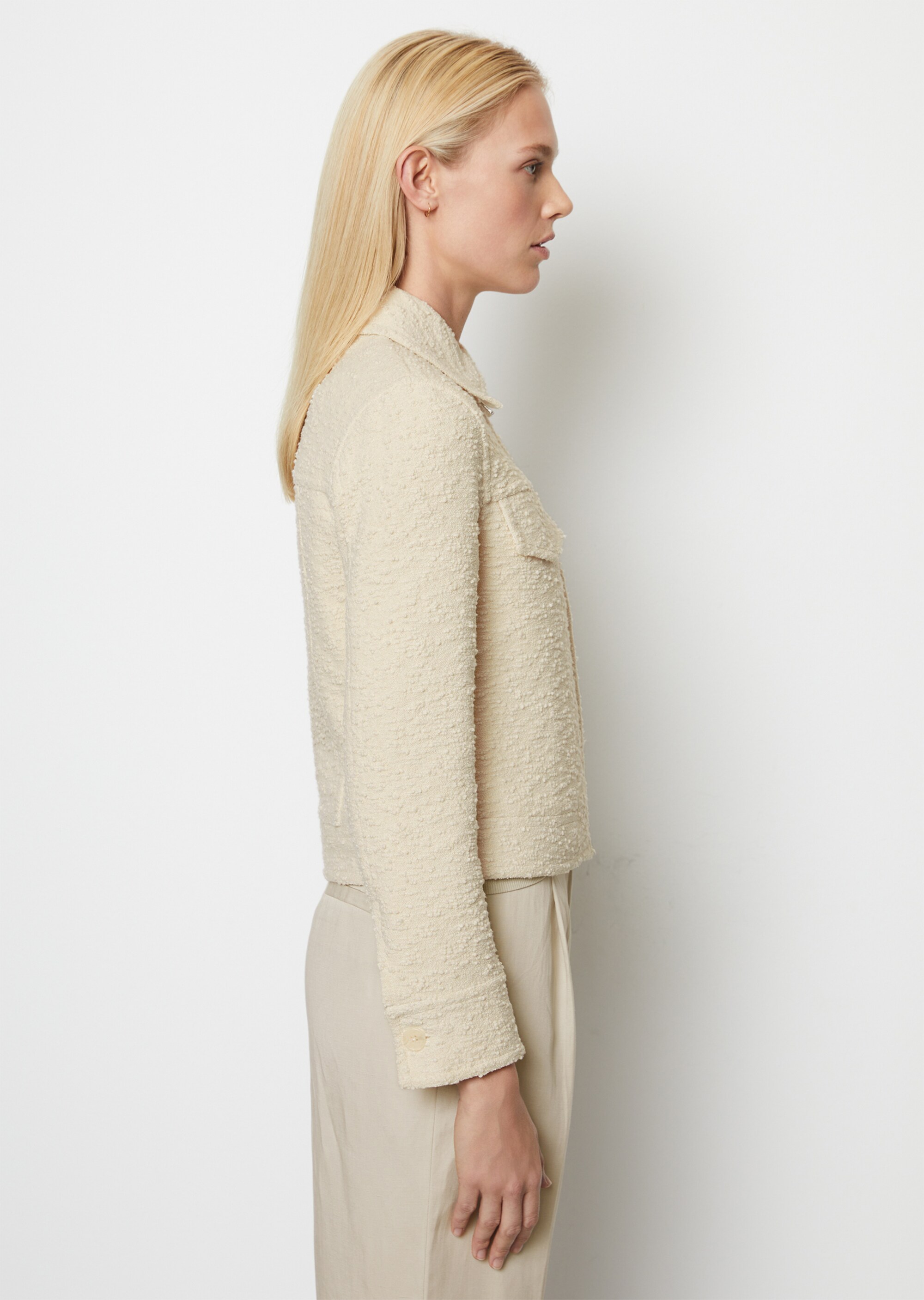 Jacke regularaus italienischem Bouclé