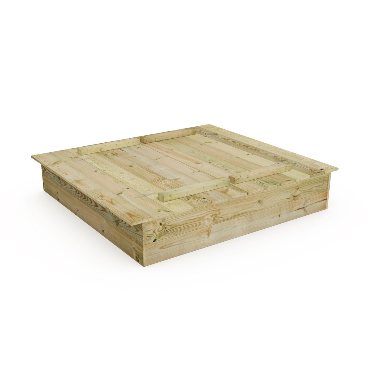 WICKEY Flippey Zandbak 130x165cm Tuin Kinderzandbak Speeltuin met Bank en Scharnierend Deksel