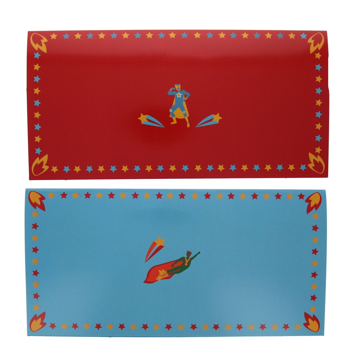 Lot de 6 cartes d'invitation Super-héros Surprise Partie !