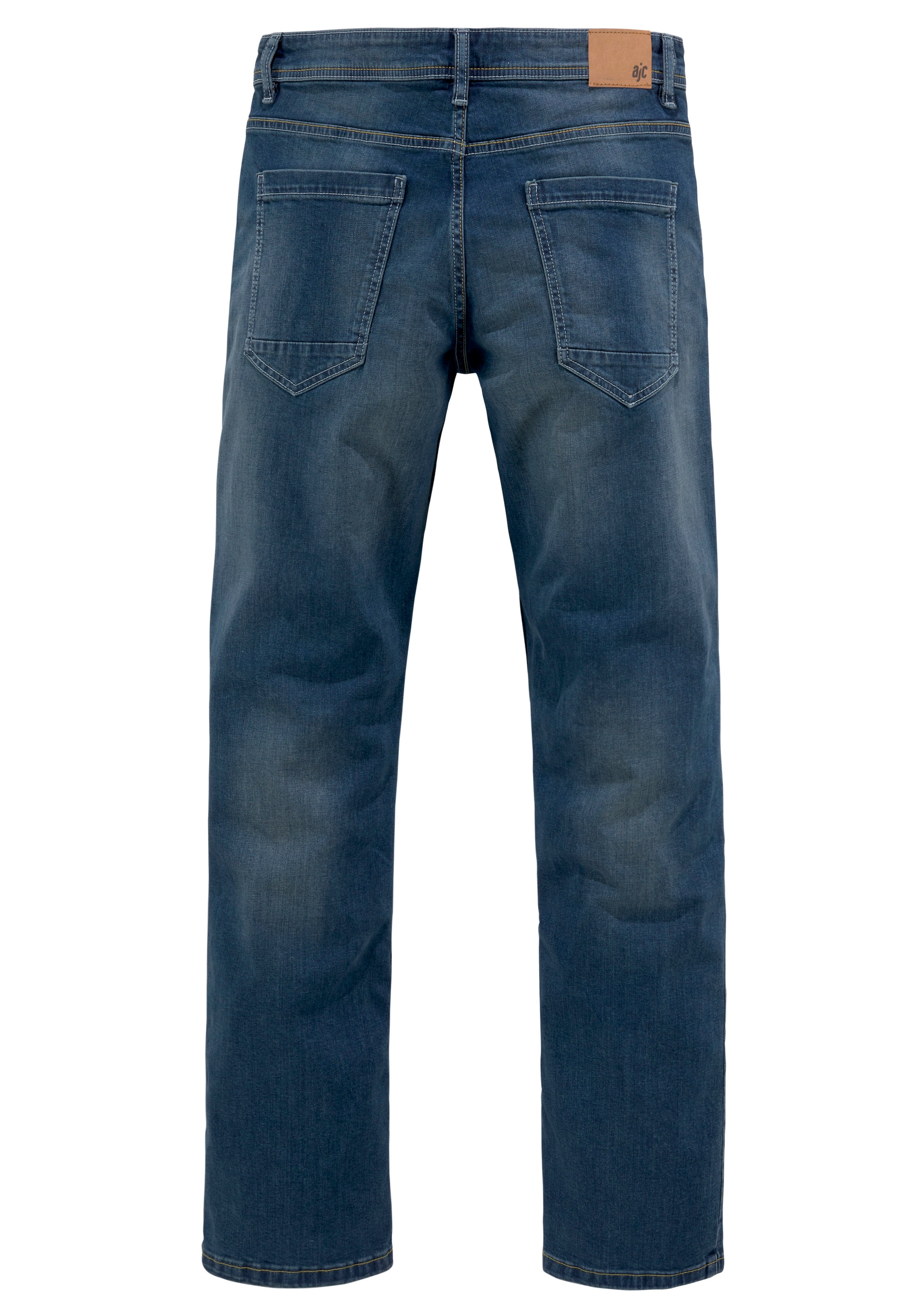 AJC Straight-Jeans gerade geschnitten,  Used-Look-Waschung,  niedrige Leibhöhe