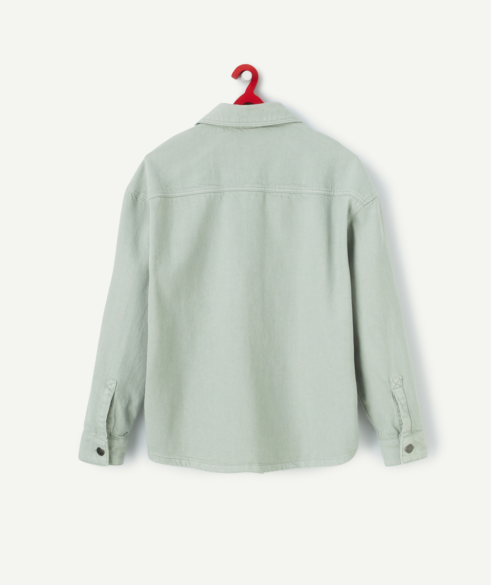VESTE GARÇON VERTE AVEC POCHES