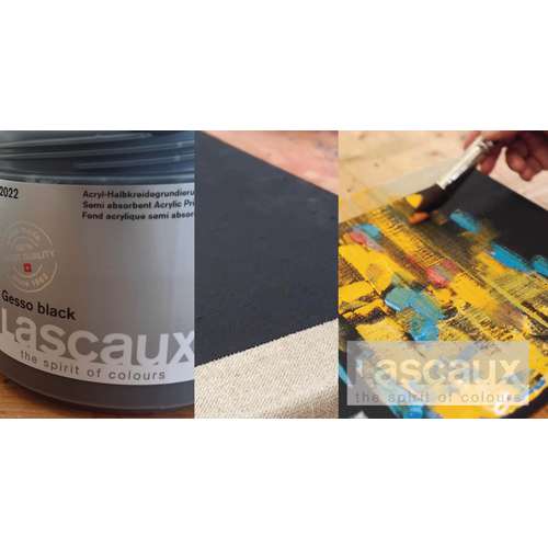 Lascaux Gesso black