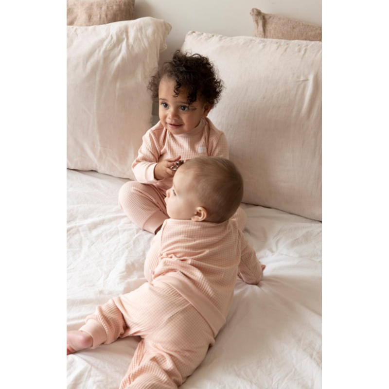 Feetje Wafel Pyjama Oud roze