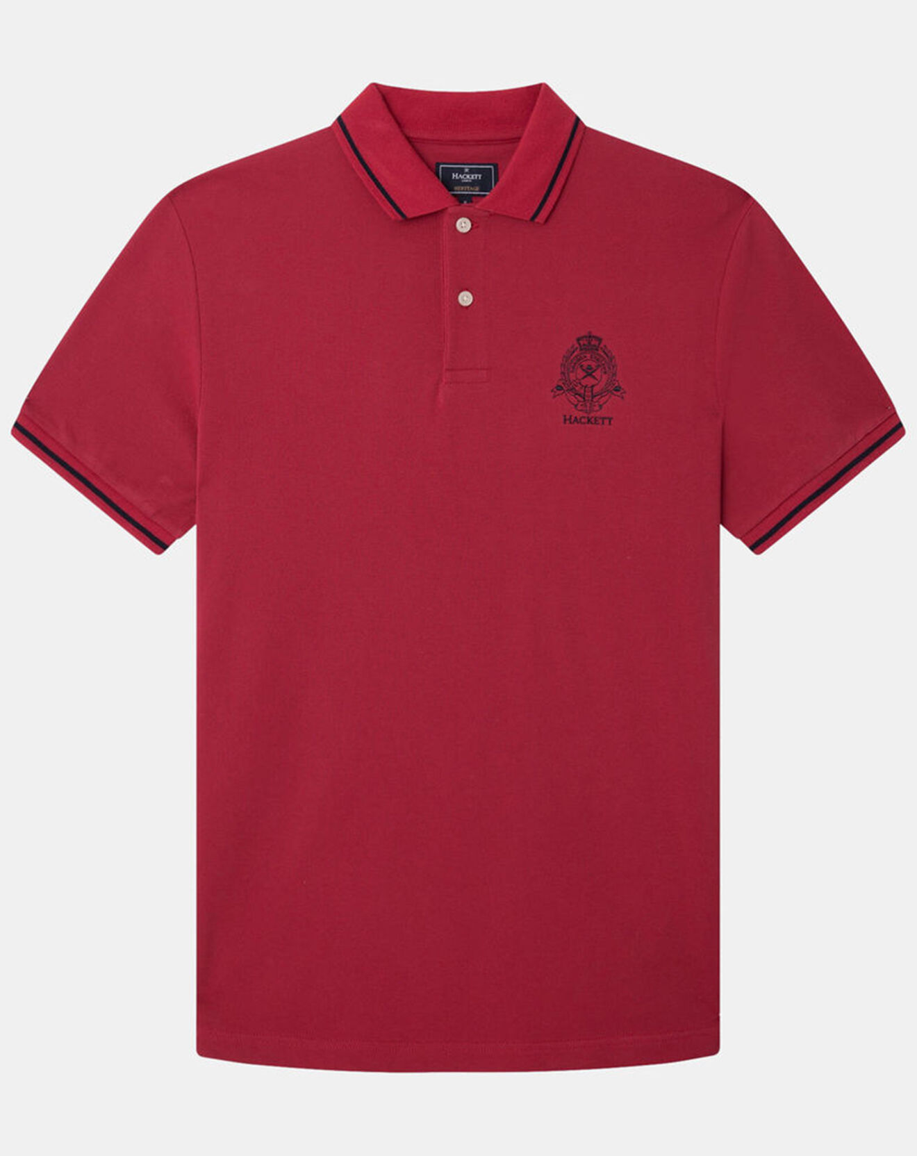Hackett London Polo Regular Fit piqué Blason rouge