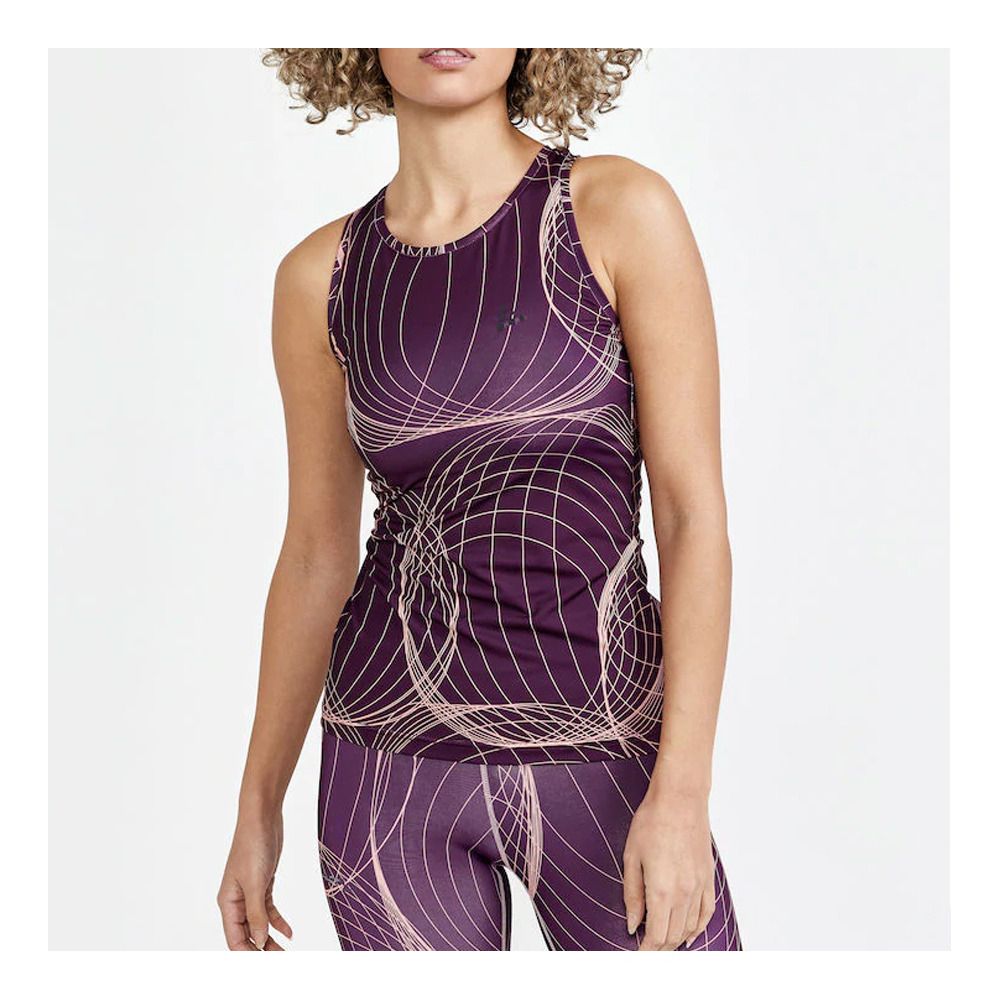 Craft CORE CHARGE - Débardeur Femme burgundy-bleikur