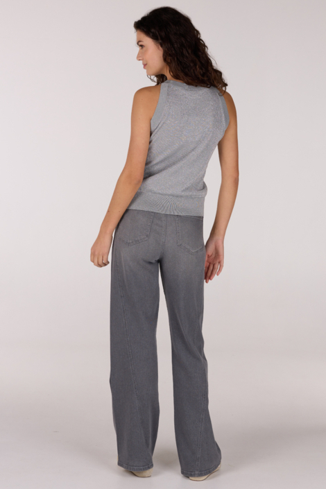 Juffrouw Jansen grijze dames top