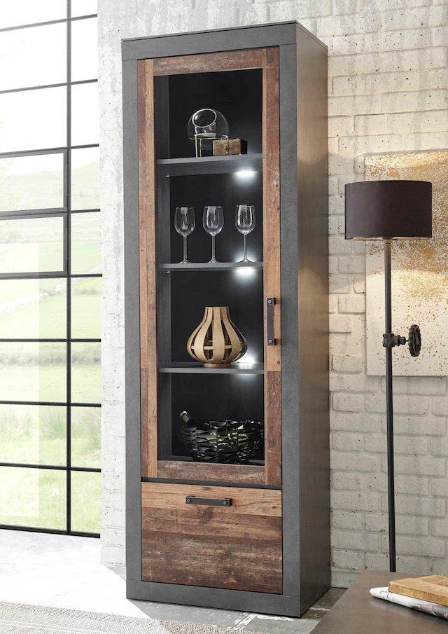 Home affaire Vitrine »BROOKLYN« Höhe ca. 200 cm