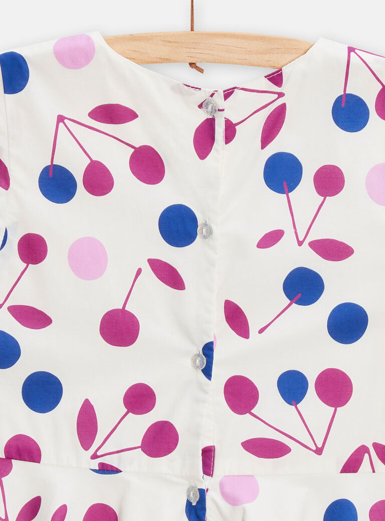 Robe à imprimé cerises pour fille