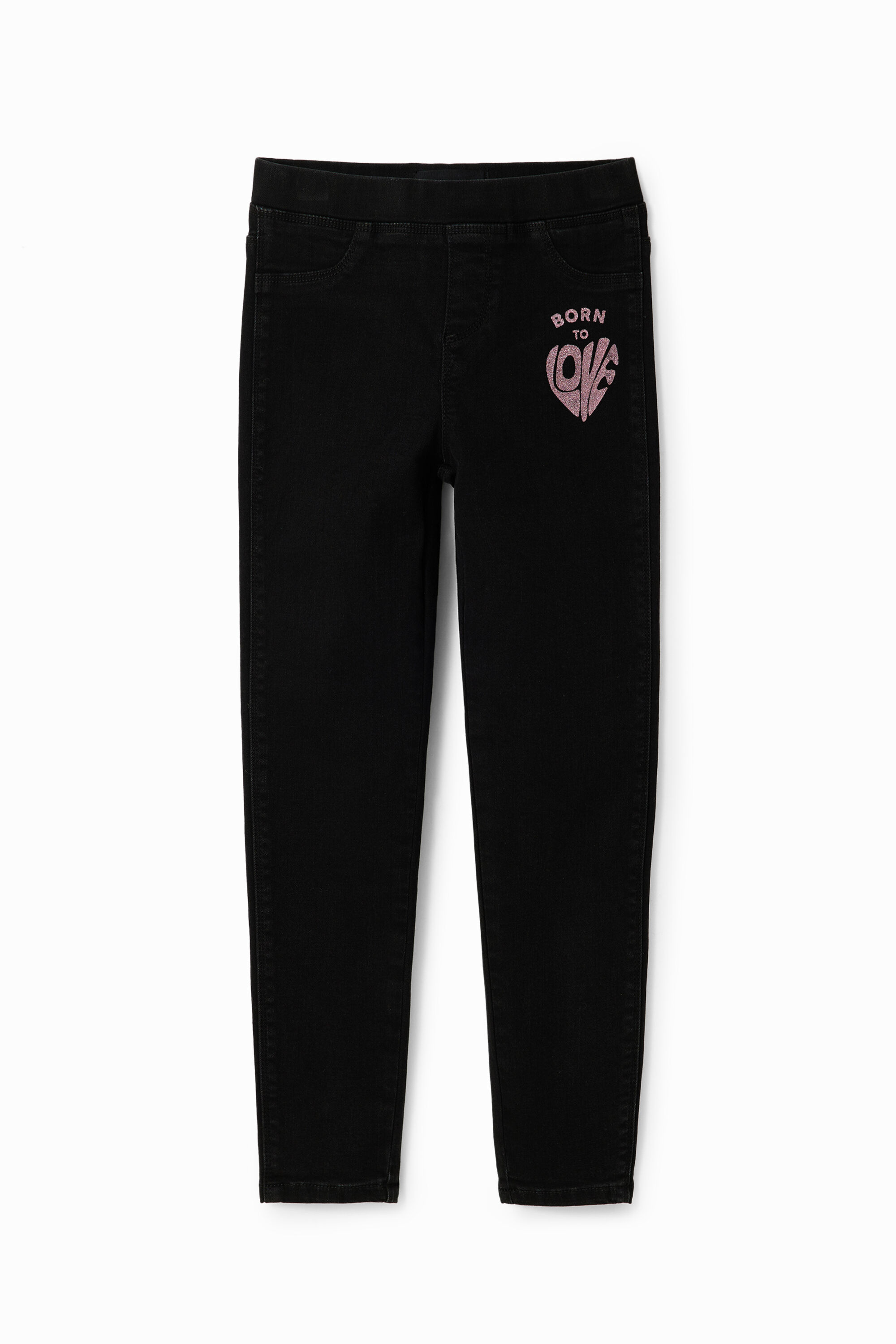 Legging jean message