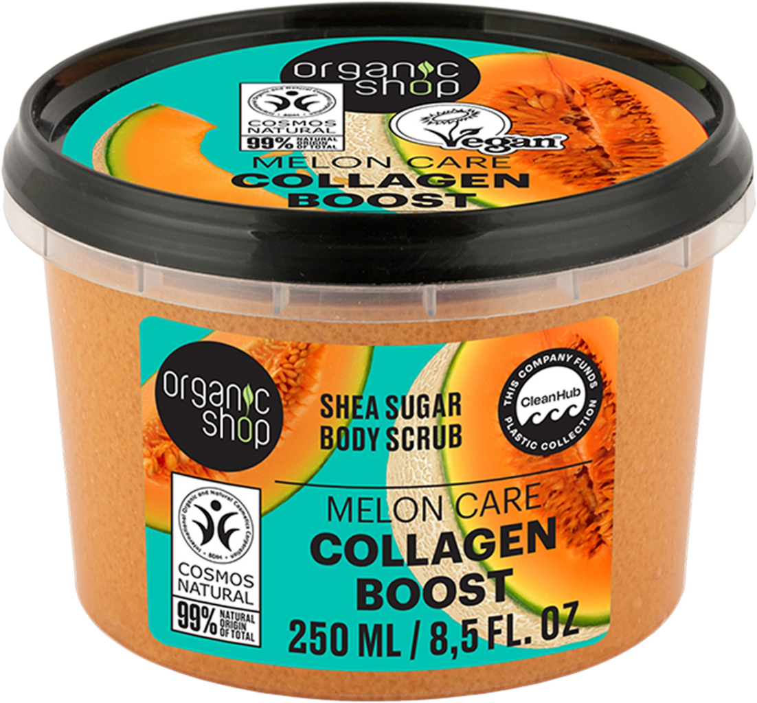 Organic Shop  Collagen Boost Body Scrub Melon Care, 250 ml