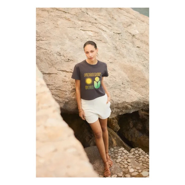 Alma Deia Short Eponge Coton Bio | Blanc cassé