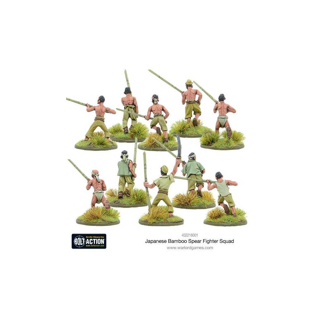 Bolt Action - Japanese Bamboo Spear Fighter squad