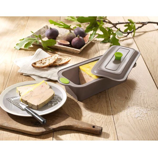 Rigiflex Terrine en silicone structure acier avec couvercle 2 en 1 24