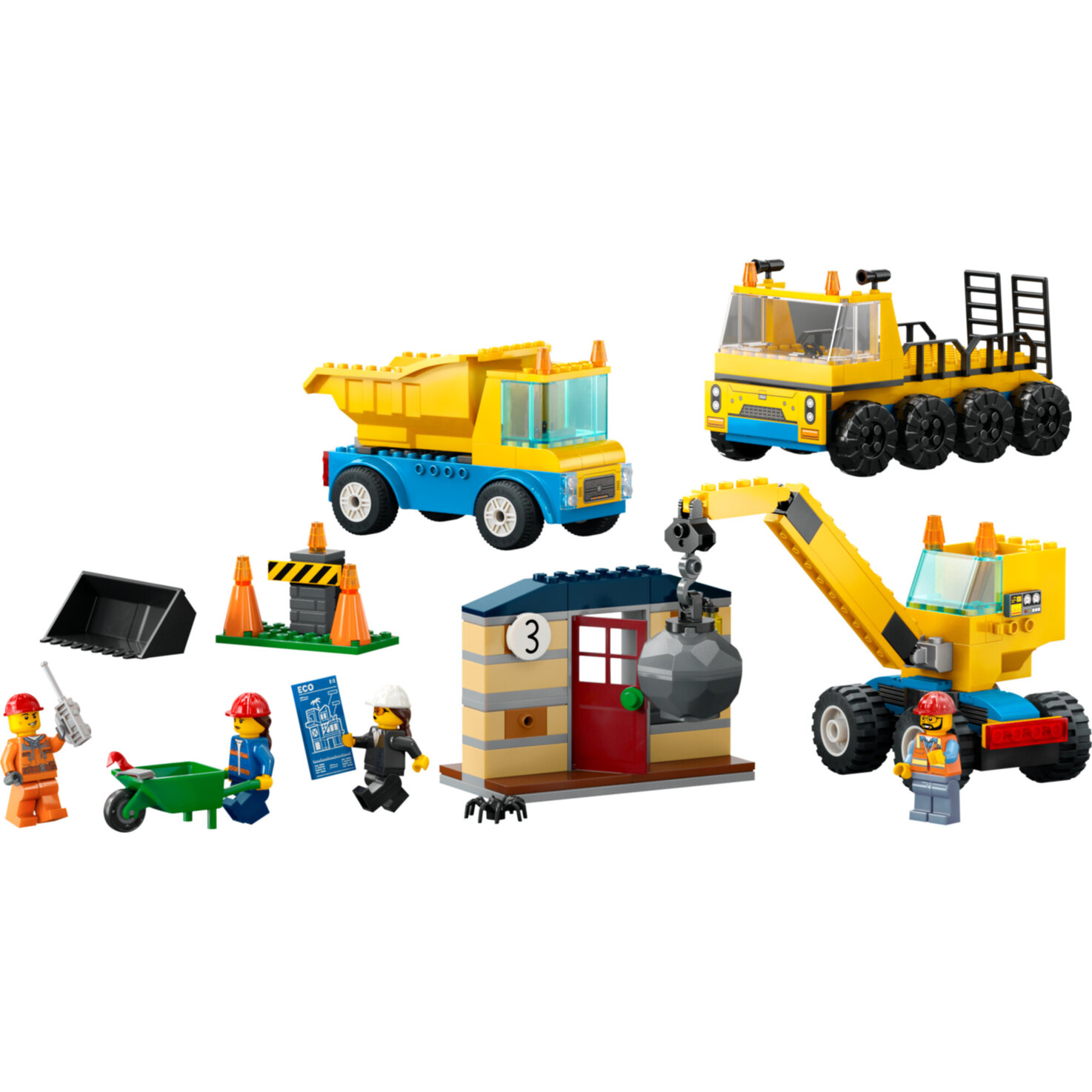 LEGO® City 60391 Baufahrzeuge und Kran mit Abrissbirne 4+ Jahren