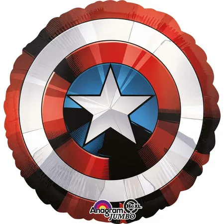 amscan Jumbo Folienballon Avengers Shield 71 x 71 cm