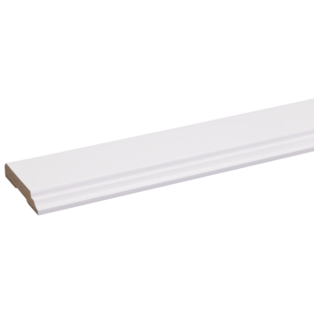Deurlijst MDF wit folie 12x68 mm 260 cm