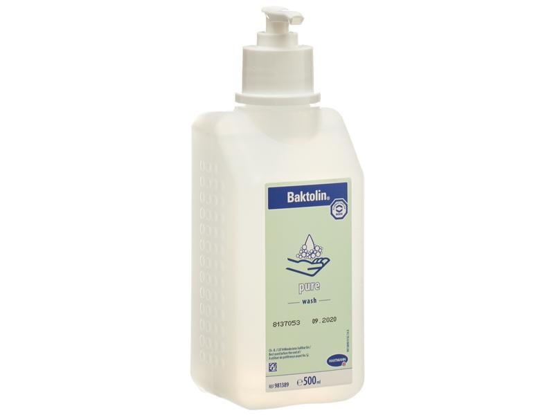 Bactolin Baktolin pure Waschlotion 500 ml mit Pumpe Milde, parfüm- und farbstofffreie Waschlotion für die Hände