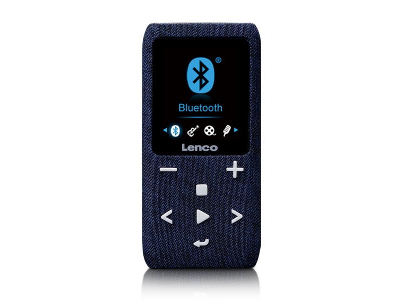 Lenco MP3 Player Xemio-861 Blau MP3-Player mit Bluetooth & 8 GB Micro SD Card