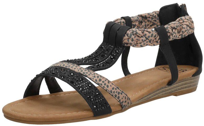 Sub55 Sandalen Plat zwart