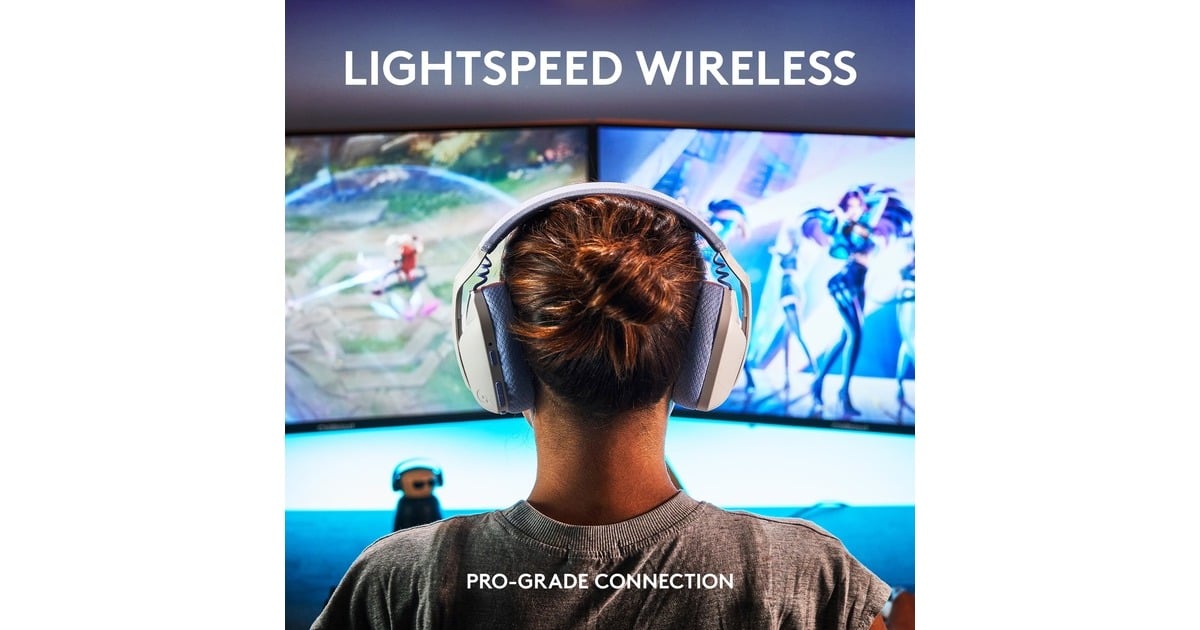 LogitechG435 LIGHTSPEED Wireless  over-ear gaming headset  (Wit, Bluetooth, Pc, PlayStation 4, PlayStation 5)