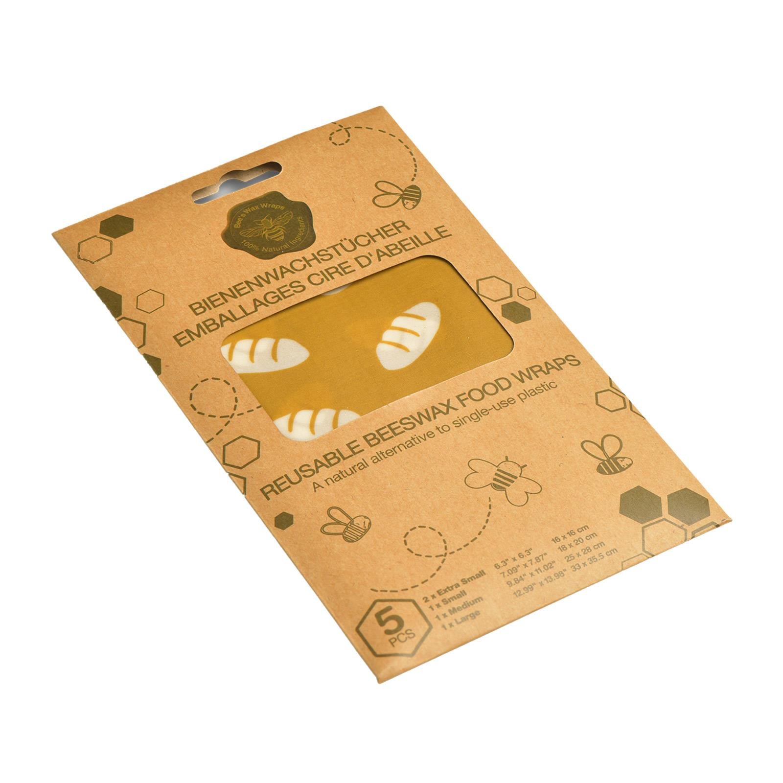 Nuts Bienenwachstuch 5 teilig Universal