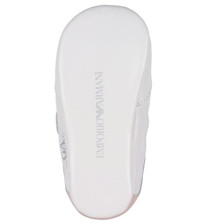 Emporio Armani Lederhausschuhe - Weiß/Pink