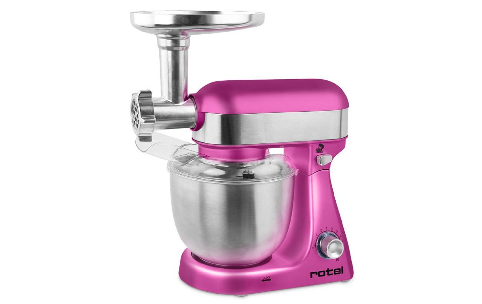 Küchenmaschine U445CH3 Pink<br>Kraftvolle Küchenmaschine mit grosser Chromstahl-Schüssel