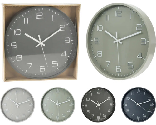 Wandklok taupe Ø 30 cm