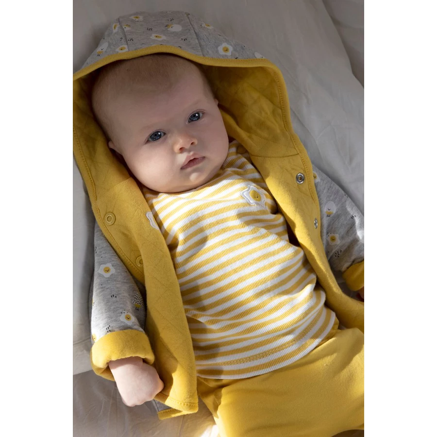 Feetje Langarmshirt Ringel Egg-Cited Gelb