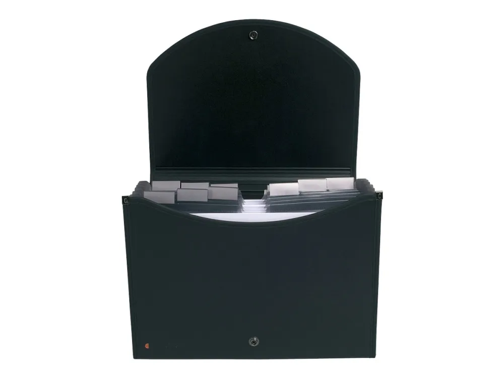 Harmonikamappe Exactive® A4 sort