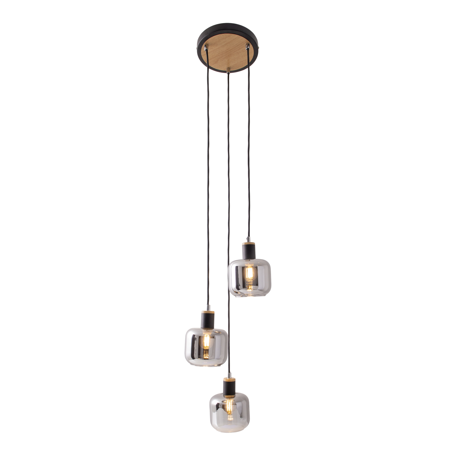 Pendelleuchte - schwarz - 123 cm