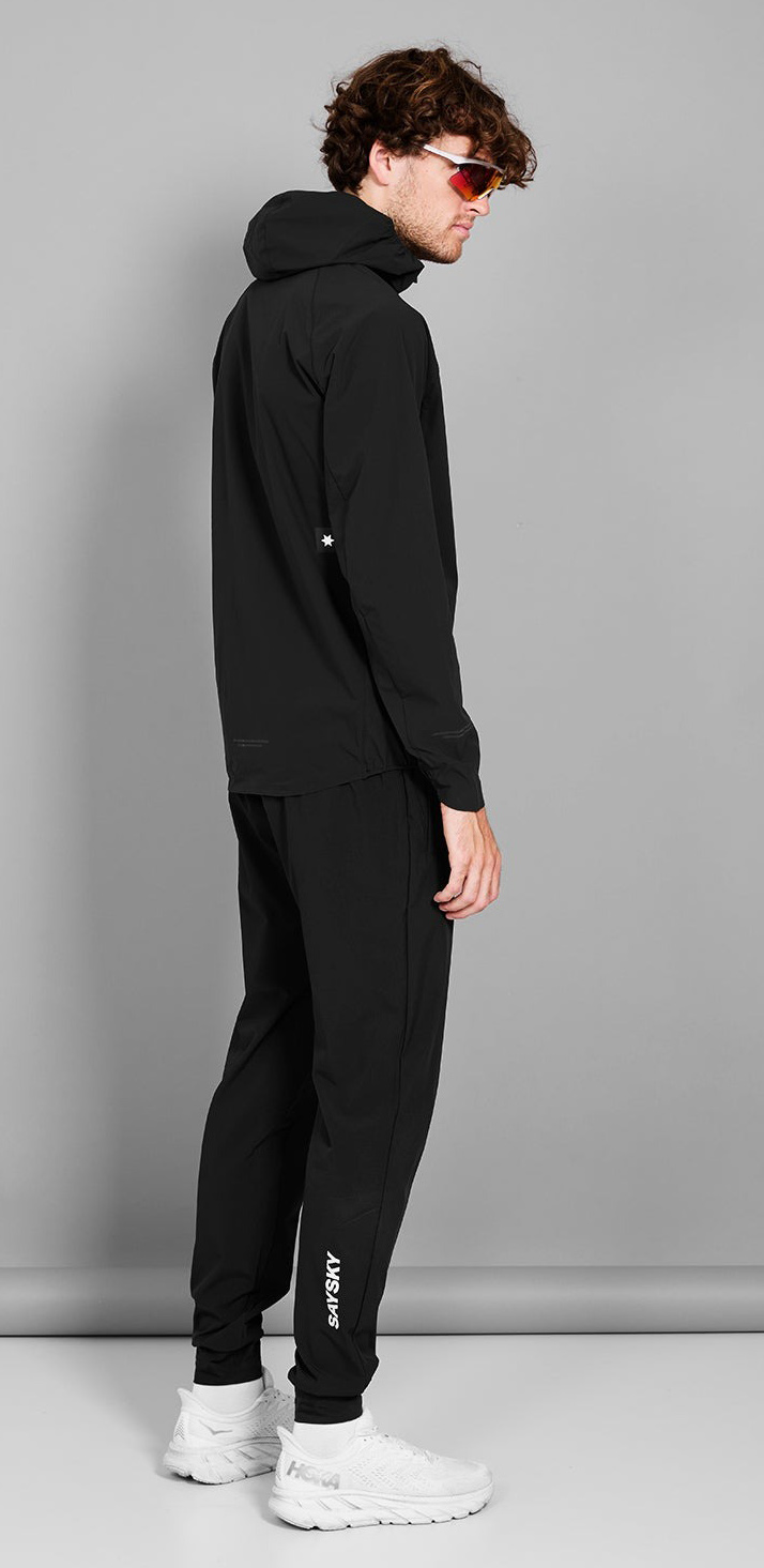 Clean Pace Flex Hooded Jacket Herre 901/Black