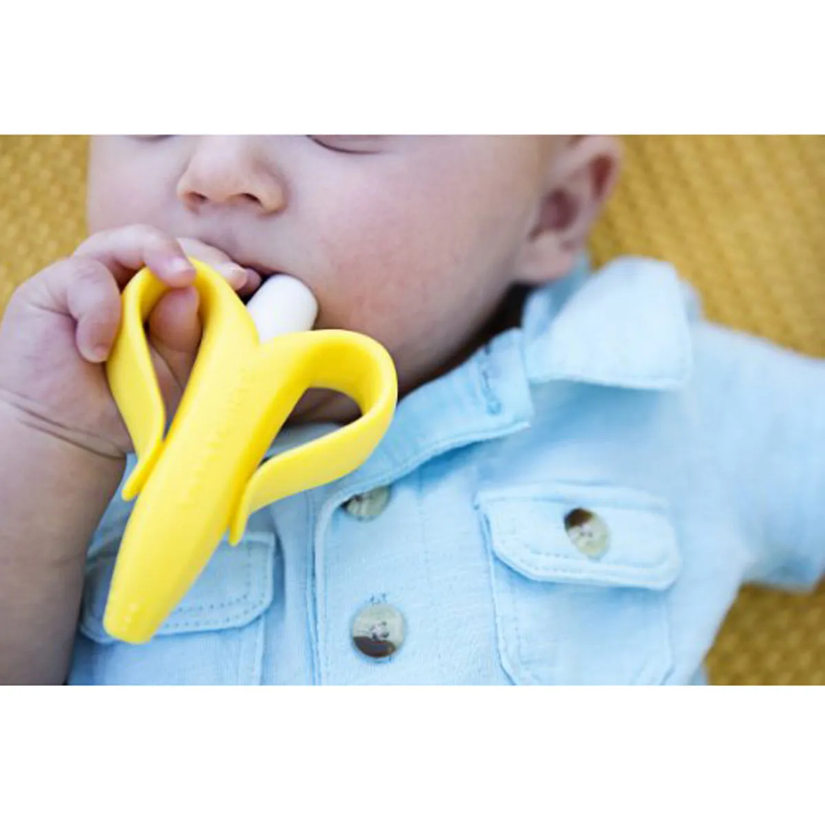 Mombella Jouet de Dentition  Brosse à Dents - Banane