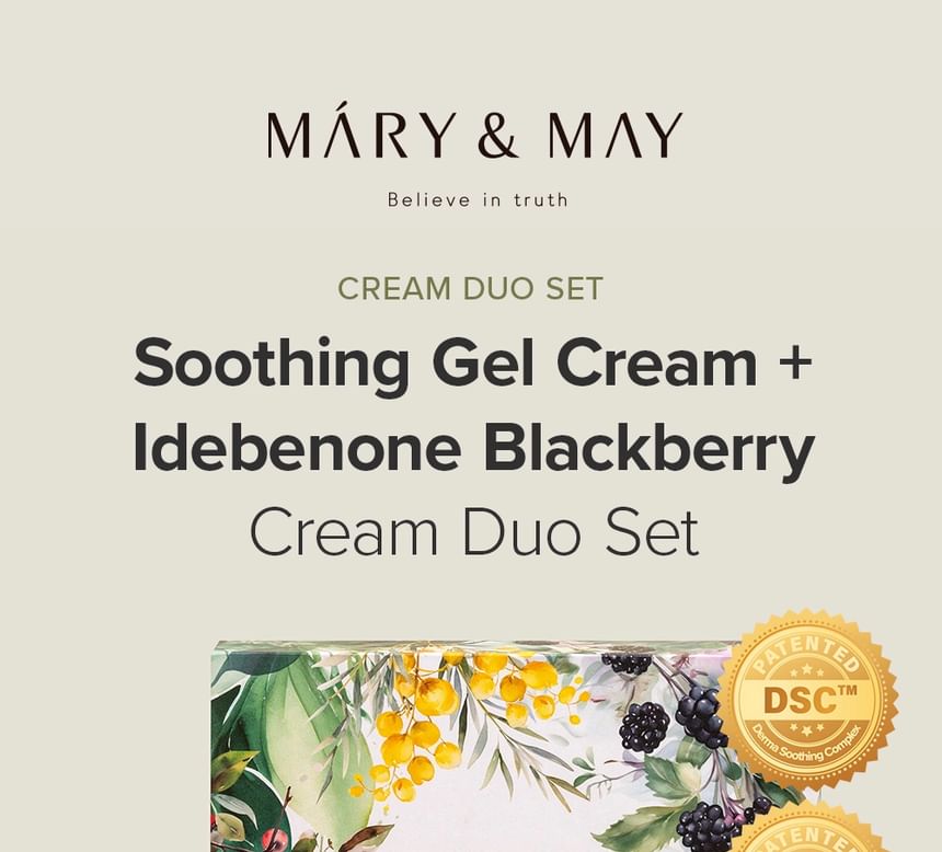 Mary&May - Verzachtende Gelcrème + Idebenone Bramencrème Duoset