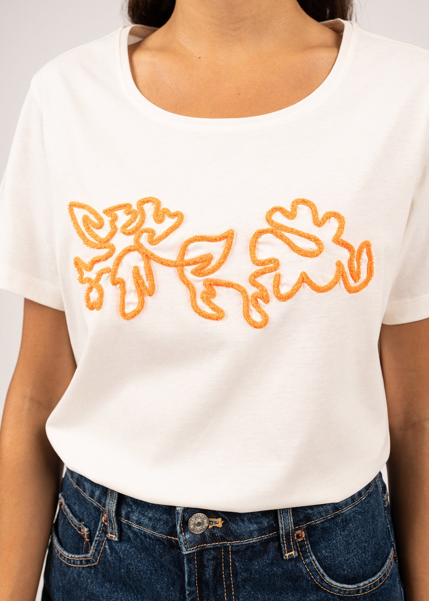 T-shirt à motif floral Sandy