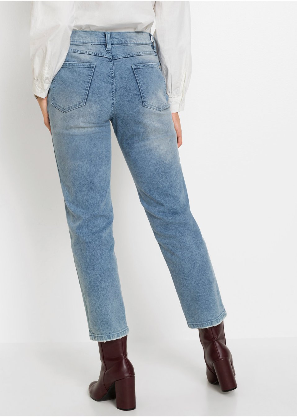 Jean mom en coton