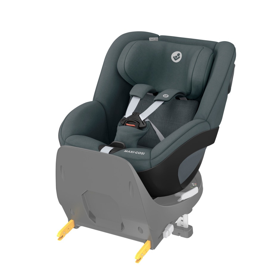 Pearl 360 3M - 4 Y  61 - 105 cm  0 - 17,4 kg    Intuitive FlexiSpin-Drehung mit nur einer Hand |    Komfortable ClimaFlow-Temperaturregulierung |    Easy-in-Gurtsystem |    G-CELL-Seitenaufpralltechnologie |