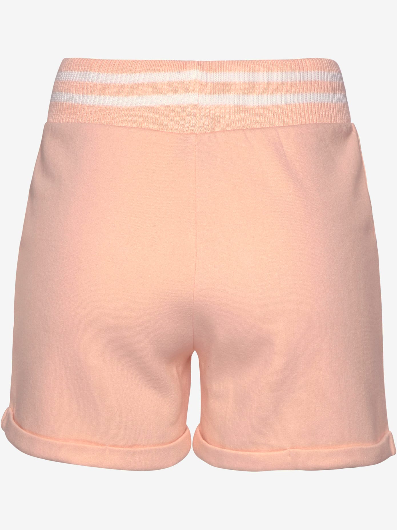 Short en matière sweat short en coton molletonné avec logo brodé