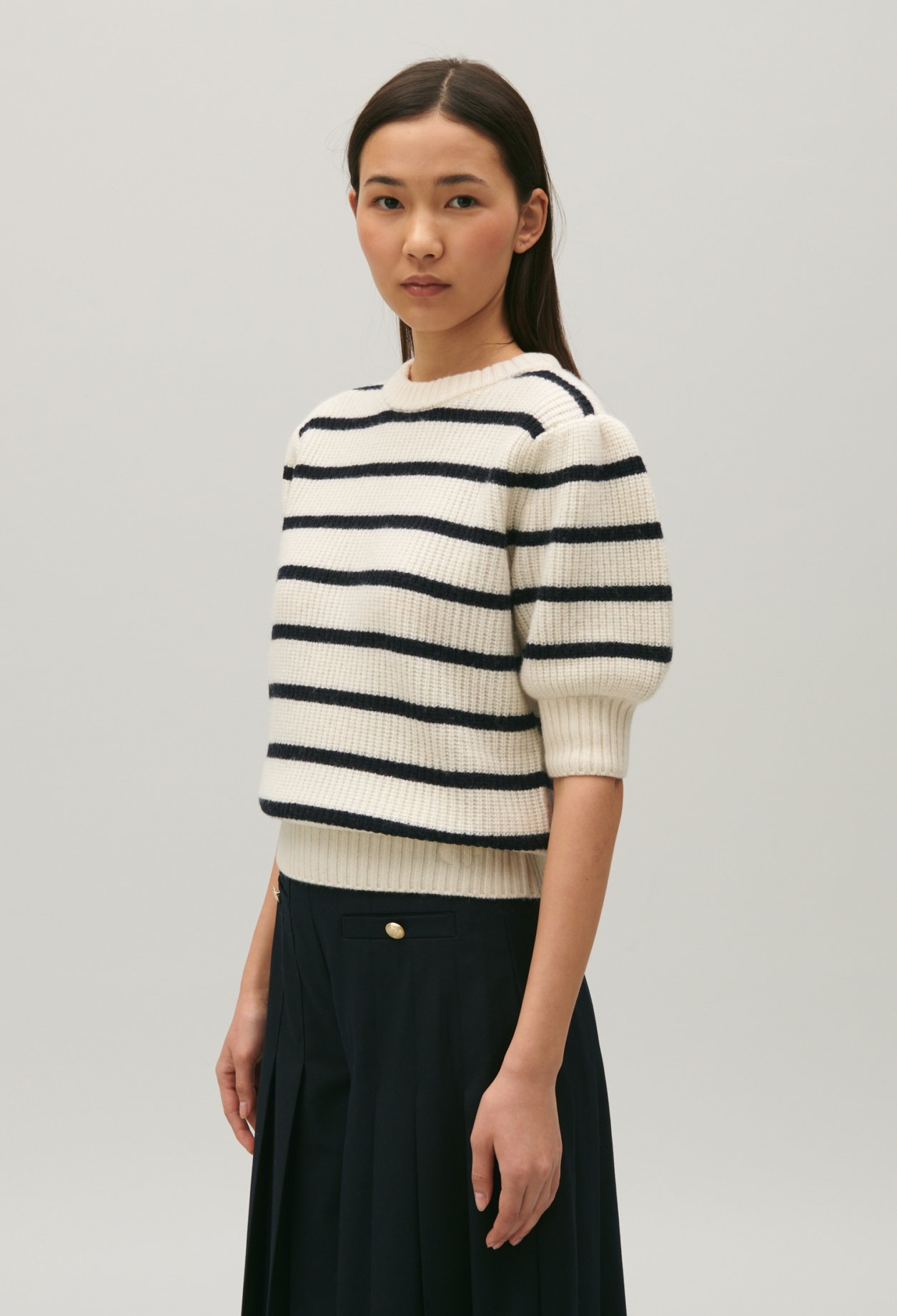 Pull marini&egrave;re maille epaisse