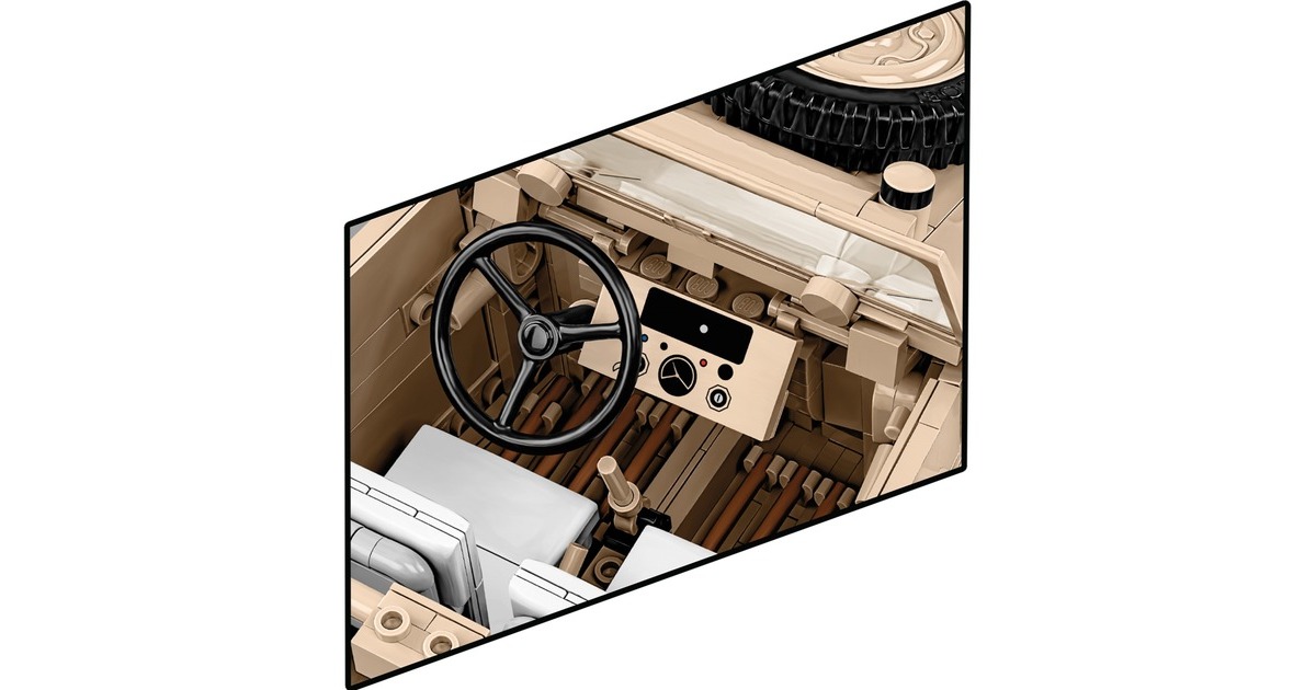 COBIHistorical Collection - Kübelwagen Personenkraftwagen Typ 82 Constructiespeelgoed  (Schaal 1:12)