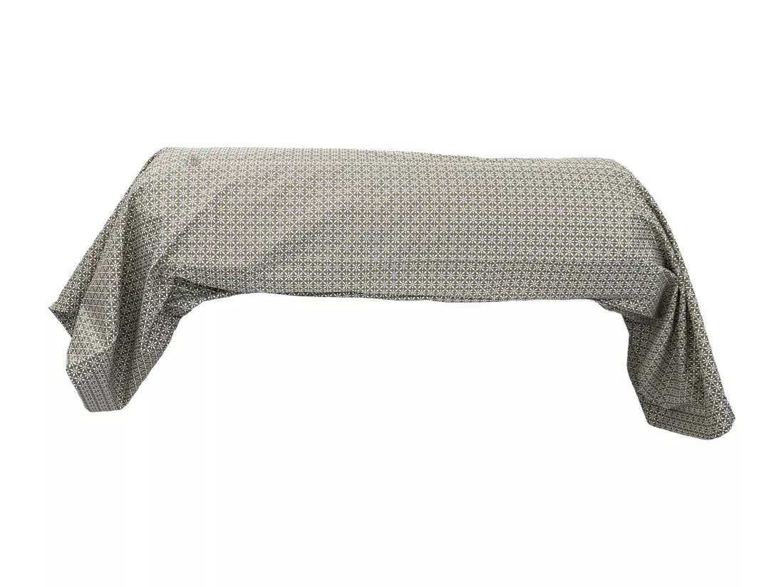 Taie de traversin 200x43 cm percale coton longues fibres GABIN marron