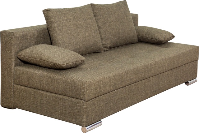 COLLECTION AB Schlafsofa »Tania mit Bettfunktion und Bettkasten« komfortabler Sitzkomfort: Federkern-Polsterung, inklusive Rückenkissen