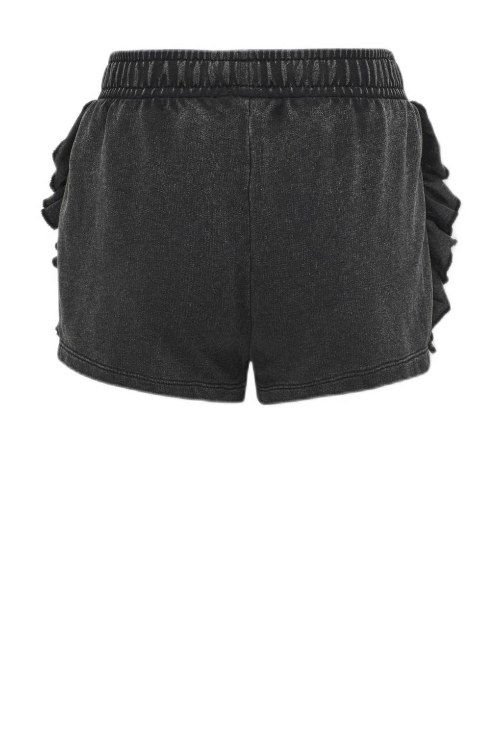 ONLY sweatshort KOGLUCINDA verwassen zwart