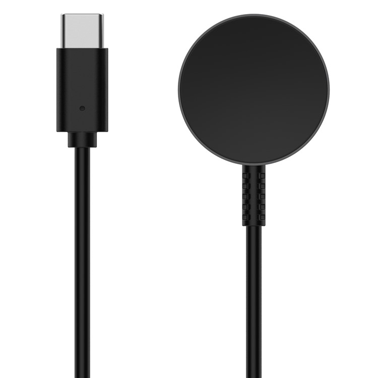 (1m) USB C auf Samsung Galaxy Watch 6 / 6 Classic / 5 / 5 Pro / 4 / 4 Classic / Active 2 / 1 Magnetisches Ladekabel - Schwarz
